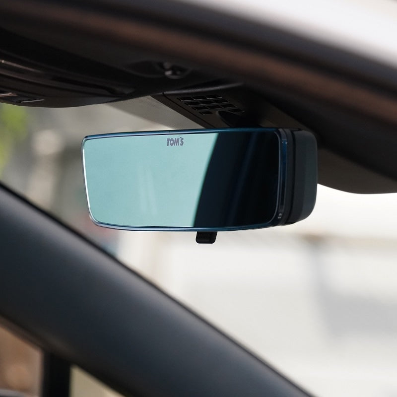 Kyostar Monaco 240 Rear View Mirror – Blue Tint, Carbon Fiber Shell – Universal Fit