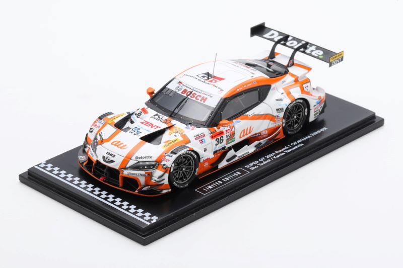 ミニカー au TOM'S GR Supra 2024 TOM'S Custom [2024 GT Round 1 Okayama Spec] No. 36 au TOM'S GR