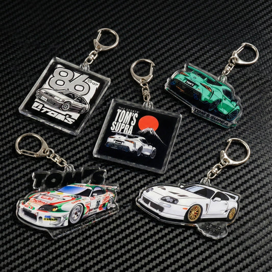 Car design acrylic key chains